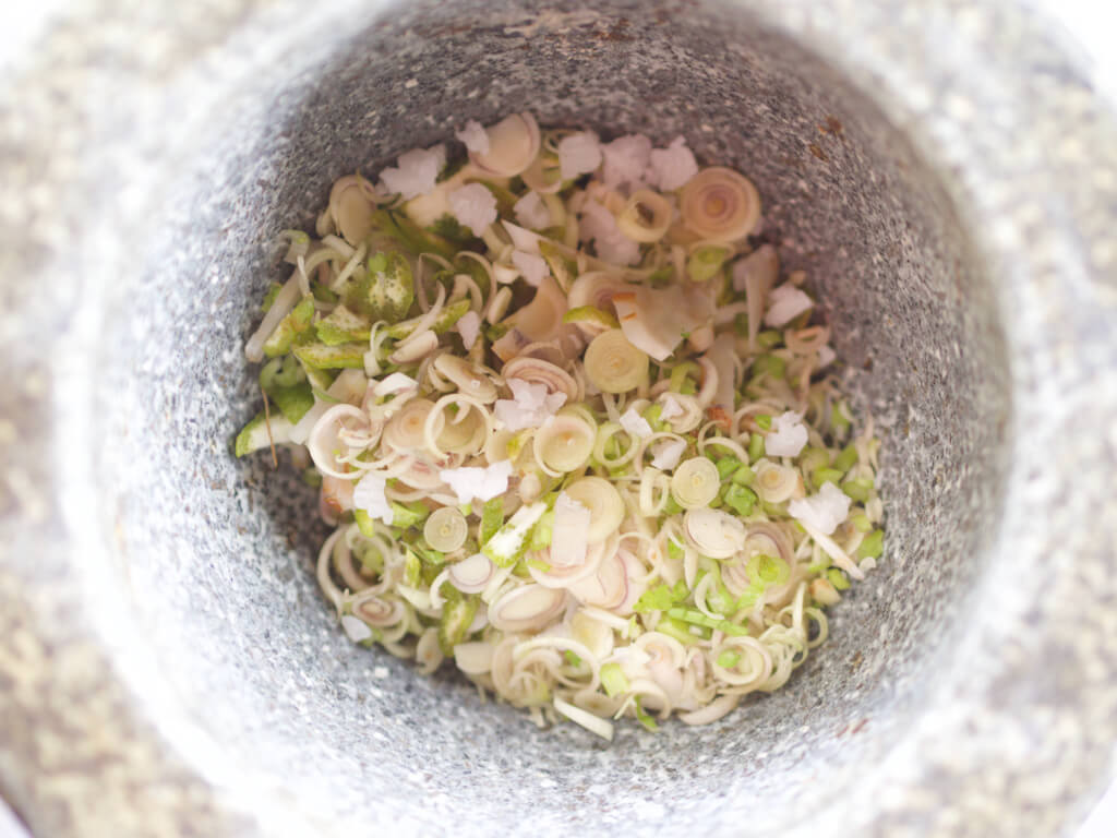 Fresh Ingredients for Making Curry Paste